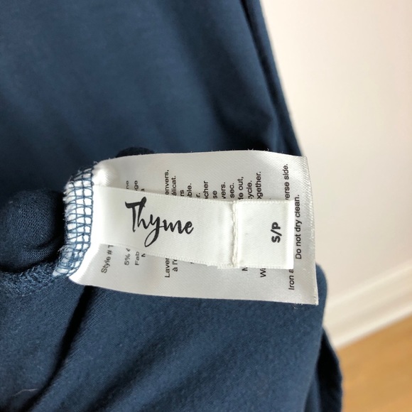 Navy Thyme Maternity Tunic - Picture 3 of 3